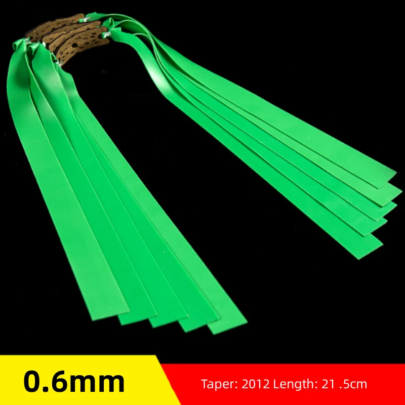 5 Pieces of Powerful Flat Elastic Band 0.45-1.0mm Slingshot Ejection Rubber Band Outdoor Sports Hunting Accessories