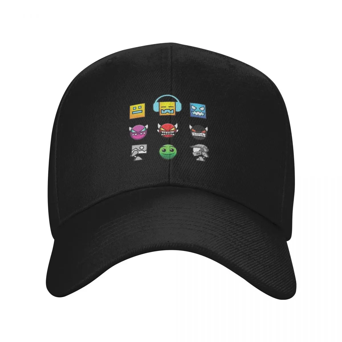 Geometry Dash Unblocked Level Baseball Caps Outdoor Cap Bone Gorras CasquetteTrucker Hats