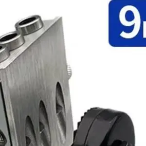 9mm 9.5mm Pocket Hole Jig Kit Metal Woodworking Drilling Guide Tool For Furniture DIY Cabinet Making Projects With Drill Bits