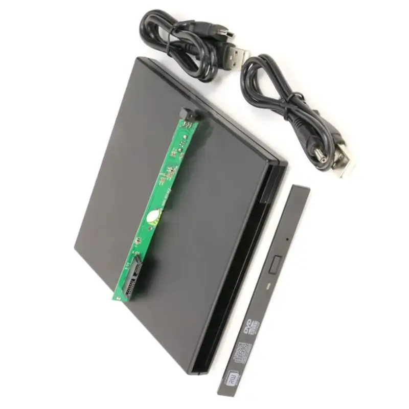 

Superslim External USB 2.0 Enclosure Case Caddy Adapter for Laptop 9.5mm 9.0mm Optical Drive SATA Interface CD/DVD DVD ODD