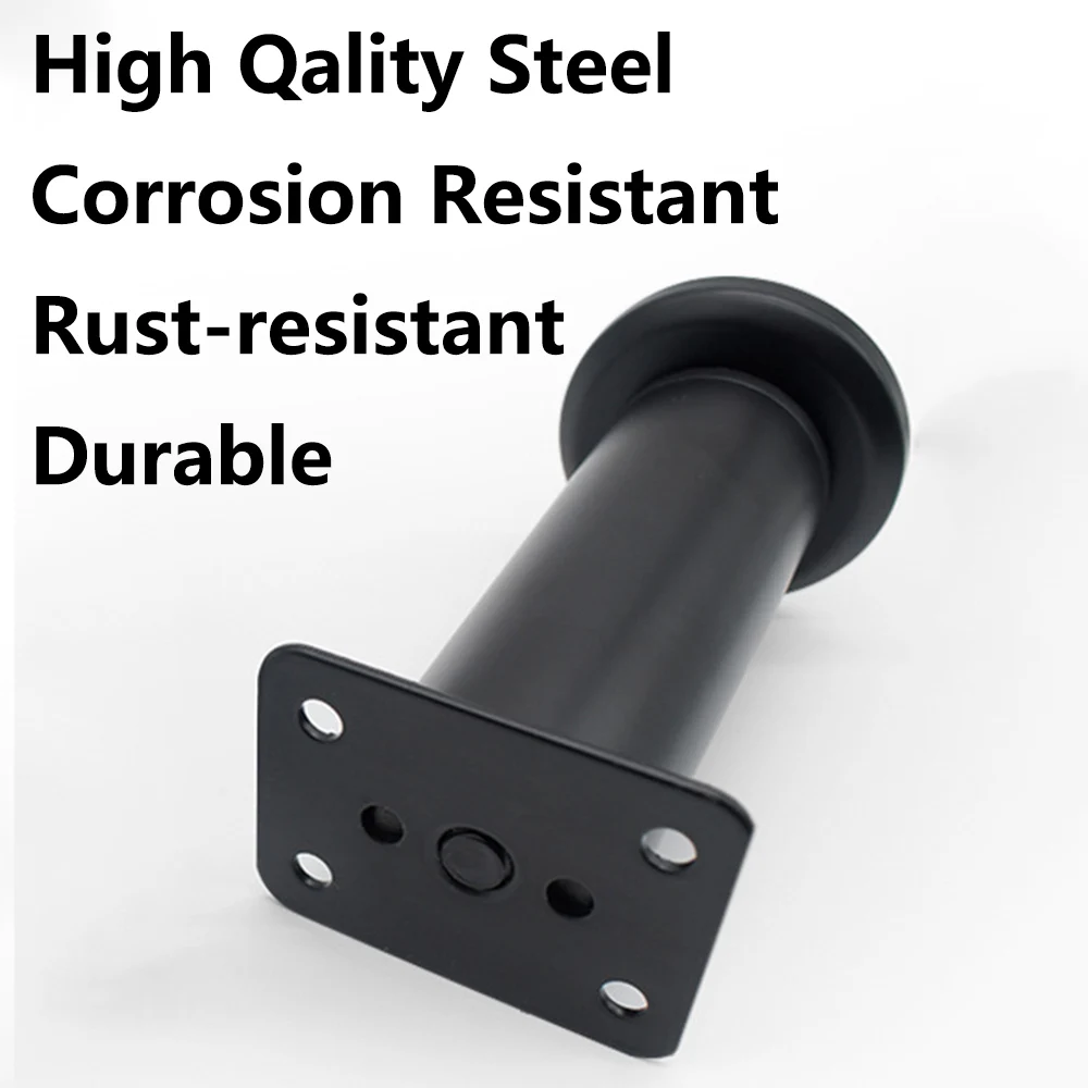 2/4pcs 18-30CM Carbon Steel Furniture Legs Metal Adjustable Cabinet Legs Sofa Bed Table Foot Furniture Foot Support Replacement