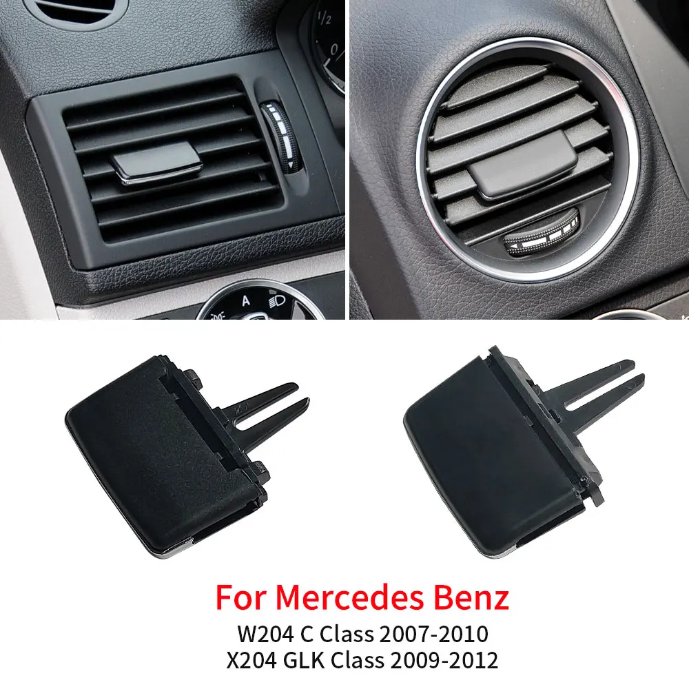 For Mercedes W204 X204 Car Front Dash Air Conditioner Ac Vent Grille Tab Clip Slider For Benz C GLK Class C180 C200 C260 GLK300