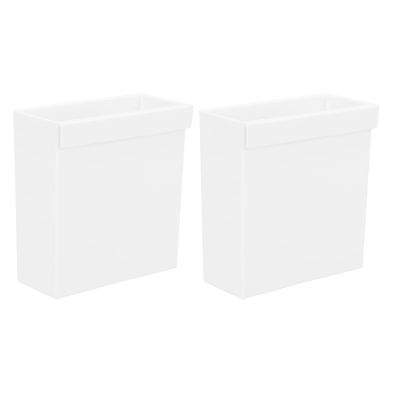 

2pcs Wall Mounted Pen Holder Storage Box White Office Supplies Organizer Desk Tidy Stationery Files Case Paper Storage
