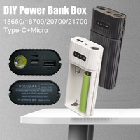 18650/18700/20700/21700 Battery Charger Adapter Battery Pack DIY Power Bank for iPhone Power Bank Case Box excluding battery