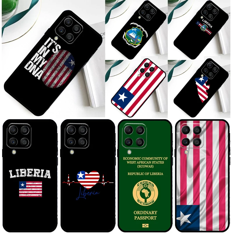 Liberia Flag Cover For Samsung Galaxy M20 M30s M33 M13 M23 M53 M15 M55 M31 M51 M14 M34 M54 M32 M52 Case