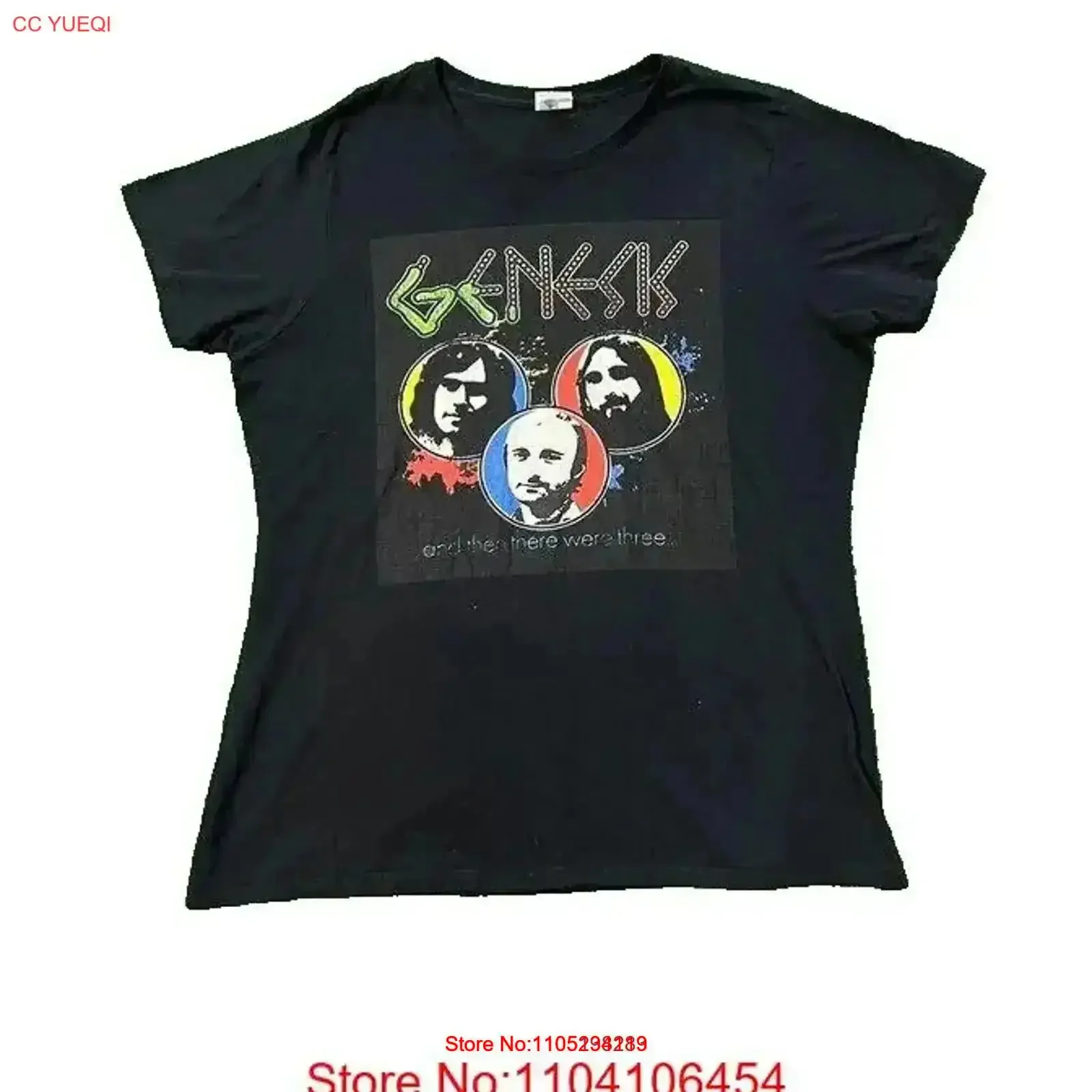 Vintage Genesis señoras camiseta Collins Banks Rutherford había tres ropa de diseñador lavada streetwear suave homme vintage
