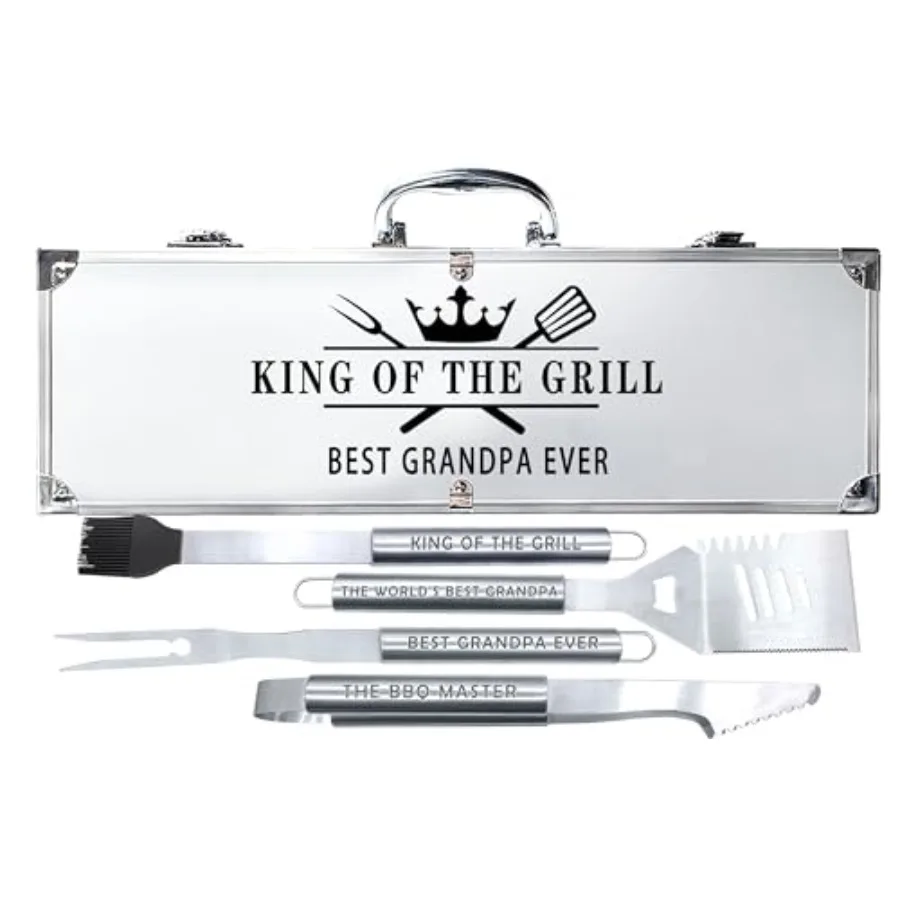 

Birthday s s for Best s Ever for Fathers Day - Cool Grilling BBQ Present for Grandfather from Grandkid - Papa Stainless Steel M