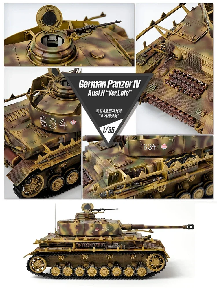 Academy Plastic Assembly Scale Model Kit 13528 Panzer IV Ausf. H (Ende) 1/35