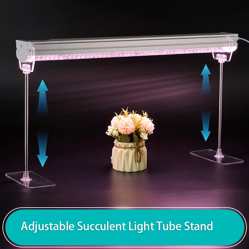 حامل عمودي أنبوب ضوء النبات T8/T20، حامل أكريليك بارتفاع قابل للتعديل