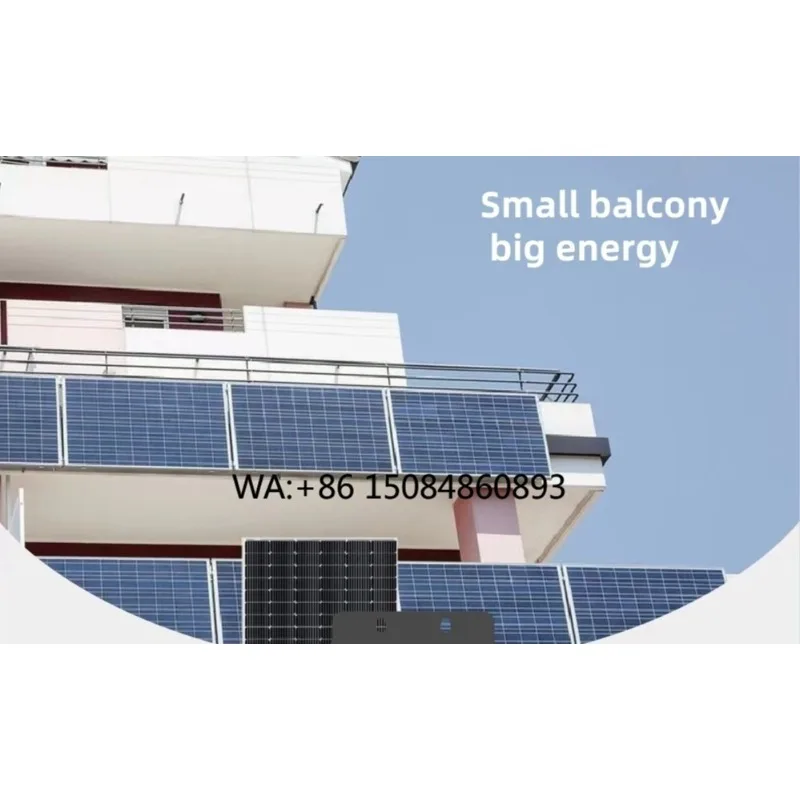 600W MPPT Germany Solar System Kit Flexible Balcony Garden Panel On-Grid Tied Home SystemSolar balcony power generation