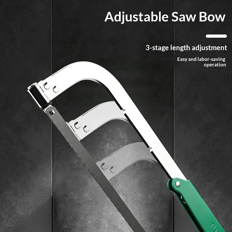 Mini Hacksaw Compact Hand Saw 10-Inch Aluminum Frame 2-Piece Flexible Bi-Metal HSS Wood PVC Iron Copper Woodworking