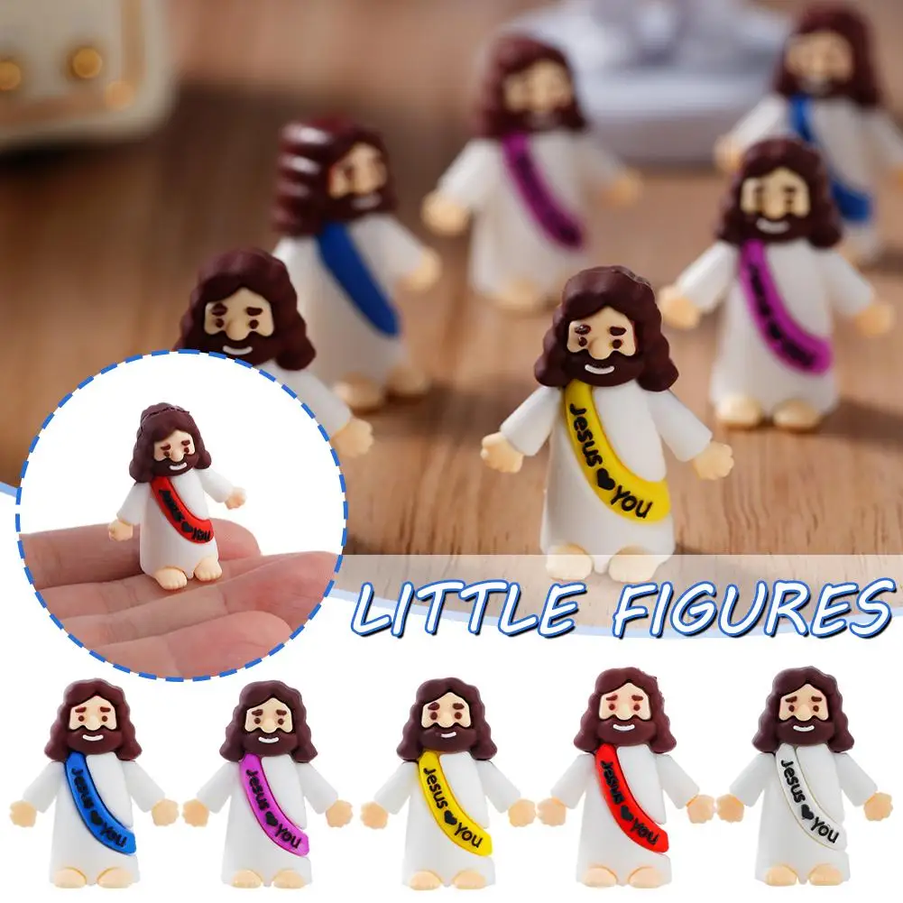 NEW Easter Jesus Toys Easter Mini Jesus Figurines Decorative Party Easter Favors School Jesus Craft Sunday 50pcs Multifunct K9P1