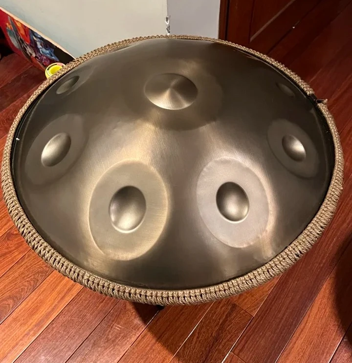 spiral Steel Tongue handpan Drum  Music Percussion Instrument, Yoga, Meditation, Birthday gift, 432Hz,440Hz,12,10,9 note,22 Inch