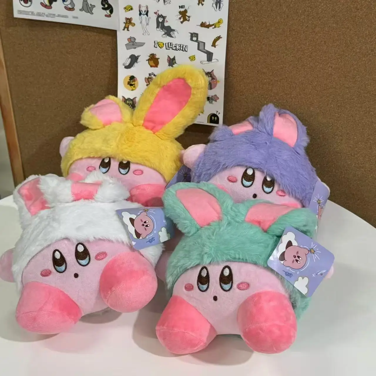 Cute Multicolor Kirby Plush Toy Kawaii Anime Star Kirby Sword Kirby Waddle Doo Elfilin Stuffed Doll Peluche Birthday Gifts