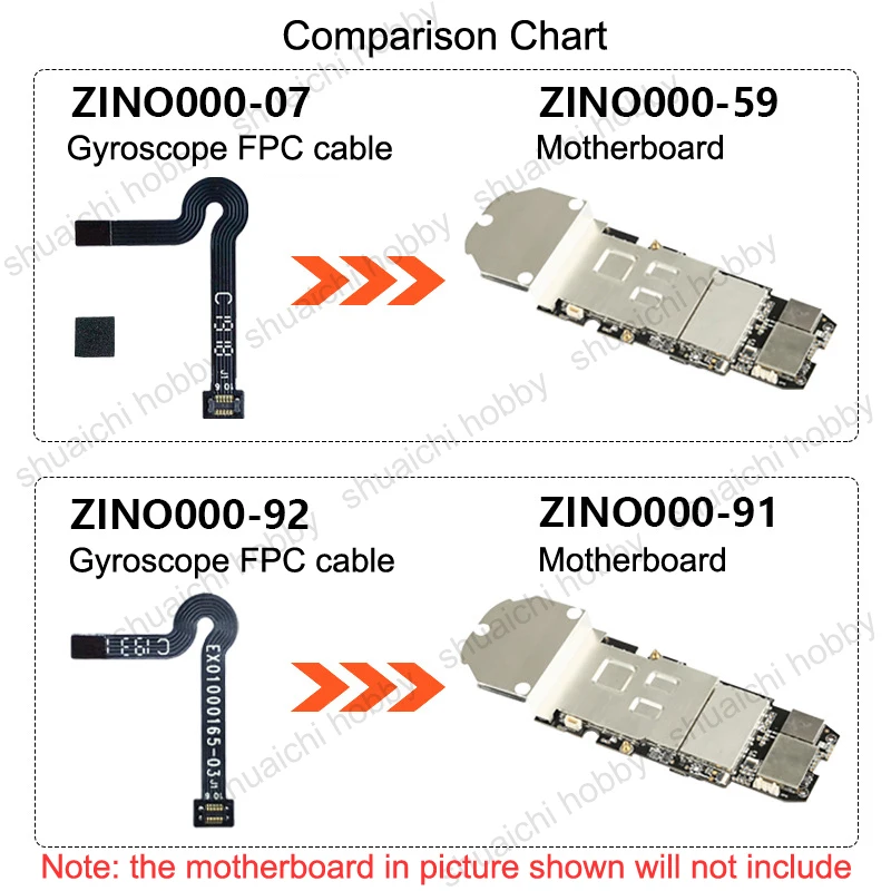 1PC Hubsan ZINO/ZINOPRO Gyroscope FPC Cable ZINO000-92 ZINO000-07 Receiving Board Flat Cable for RC Drone Quadcopter Spare Parts