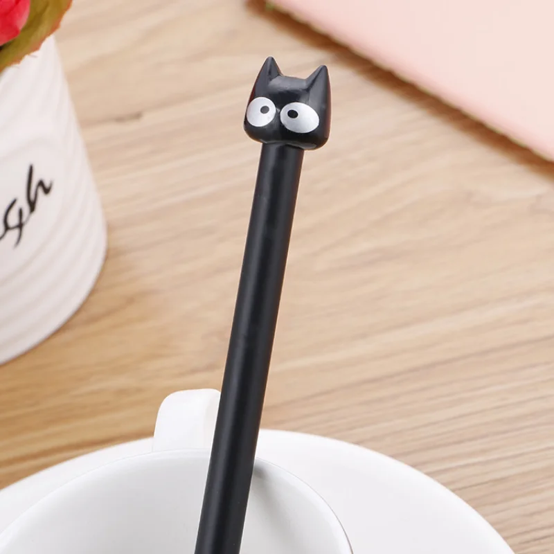 학교 사무실 필기 용품 0.5mm 귀여운 카와이 고양이 젤 펜 한국어 문구 일본어 어린이 소년 소녀 학생