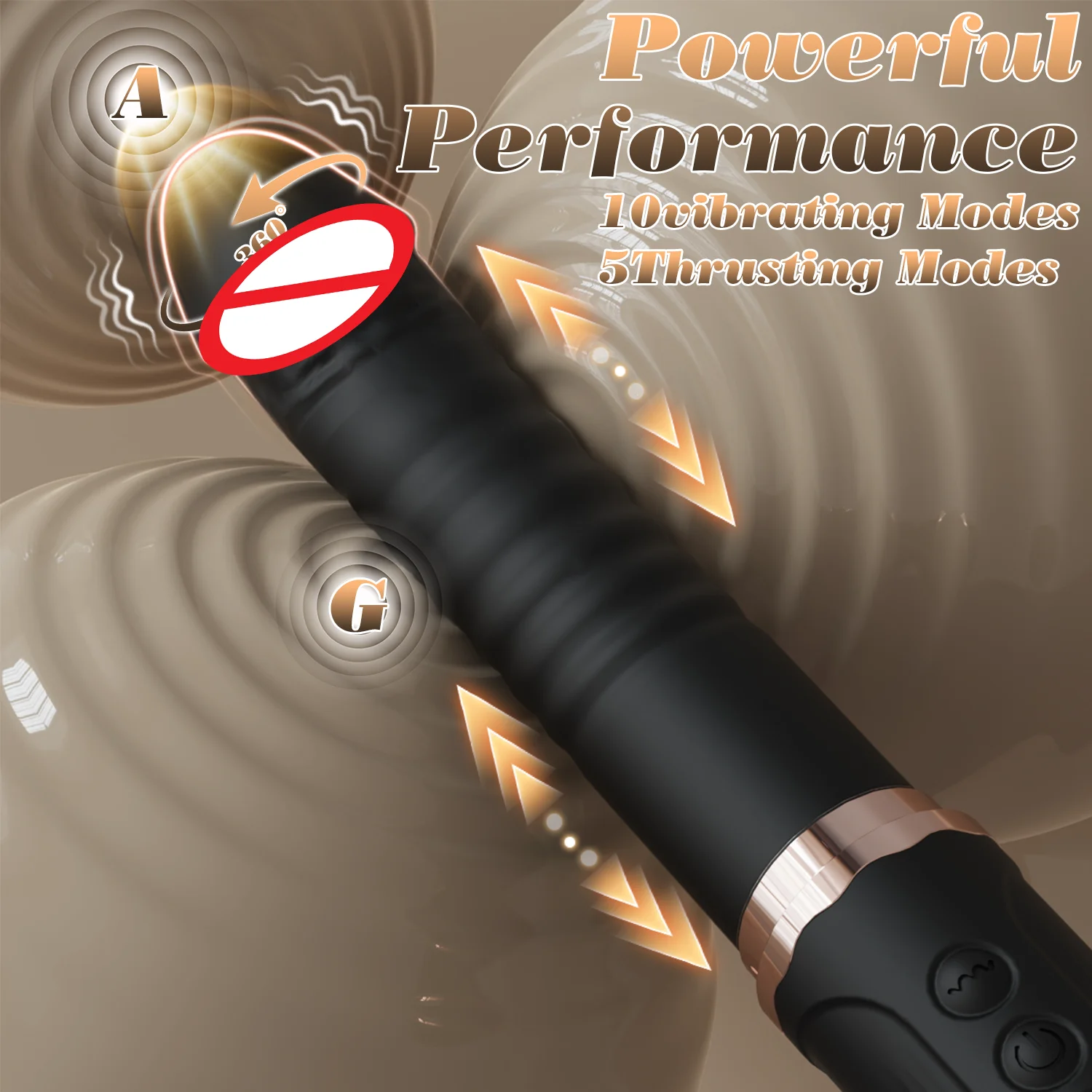 Thrusting دسار هزاز الجنس لعب الكبار ل G بقعة البظر الشرج تحفيز للإزالة شفط كأس قضبان اصطناعية واقعية للنساء #4