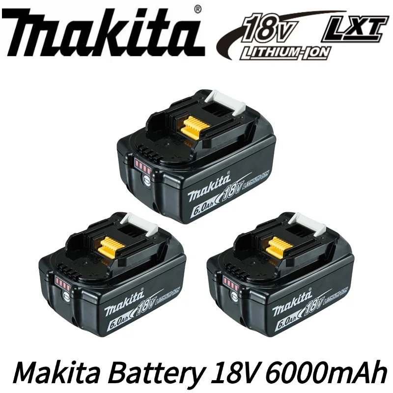 

Makita 18V Battery 6.0Ah, Batterie Makita 18V LXT, Rapid USB Charging Port, For Drill/Blower/Saw