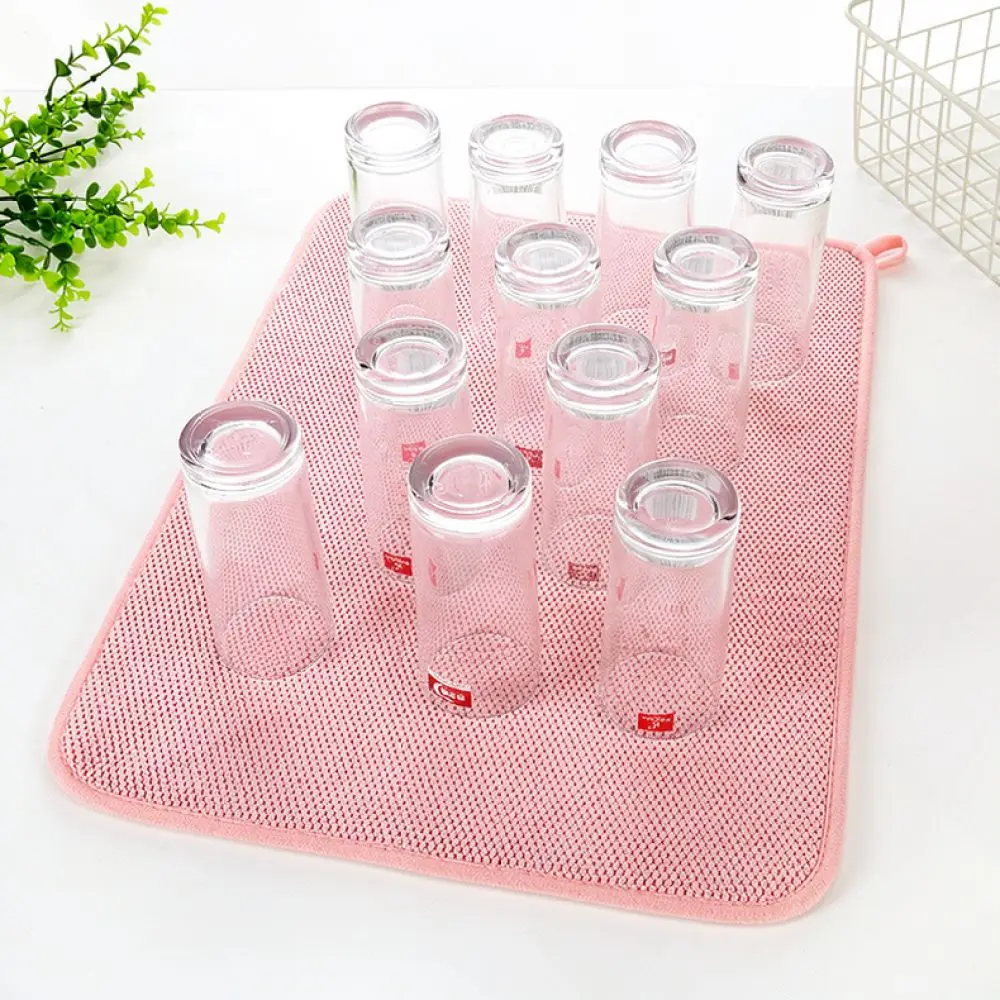 Super Absorbent Dish Drying Mat Kitchen Countertop Protector Heat Resistant Table Mat Fast Drying Pad For Xiyang Home