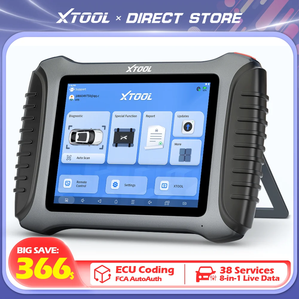 XTOOL InPlus IP900 OBD2 스캐너 자동차 진단 도구 자동차 스캐너 양방향 ECU 코딩 FCA AutoAuth DoIP CAN FD PK XTOOL D8S 