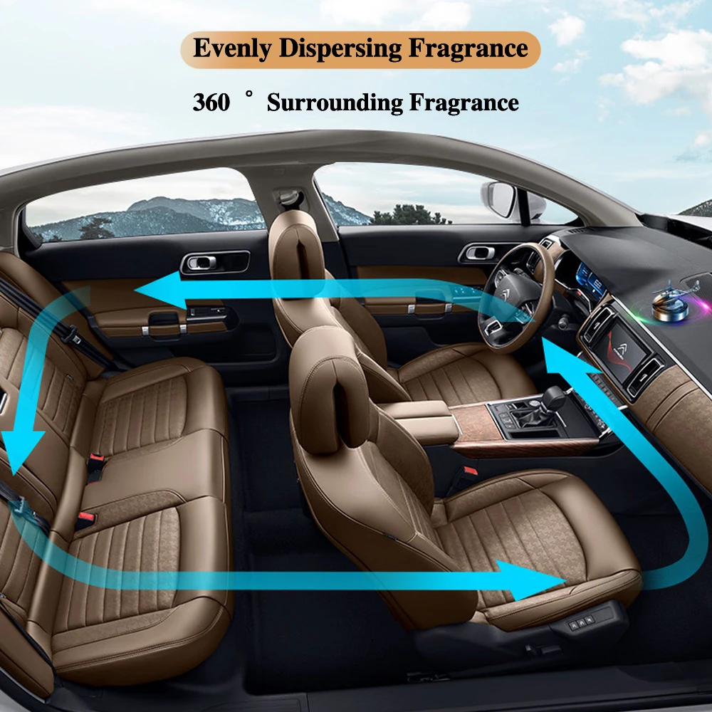 سيارة الهواء المعطر الشمسية هليكوبتر المروحة الدورية الداخلية اكسسوارات الديكور العطور الناشر السيارات توابل الإمدادات سيارة فريشينر الهواء سيارة النكهة #5