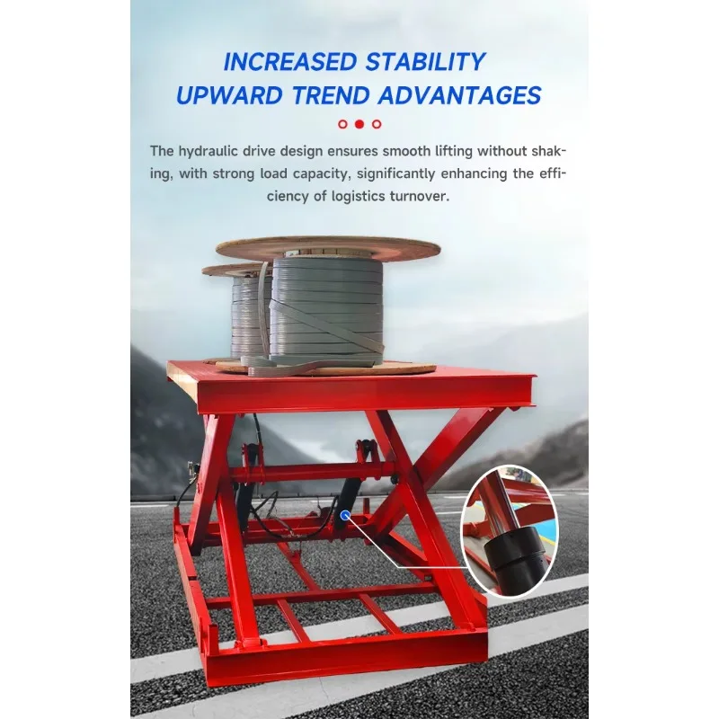 for 3-Meter Stationary Scissor Lift Electro-Hydraulic Cargo Lift New 5-Ton Steel for Retail and Hospitality