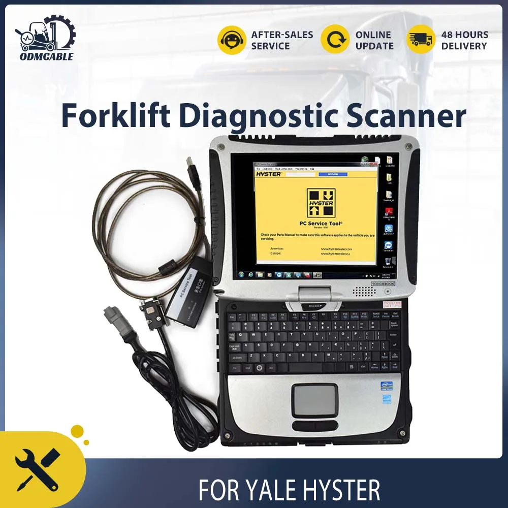 For hyster yale new software forklift truck diagnostic scanner Yale PC Service Tool Ifak CAN USB Interface tool with evg7 laptop