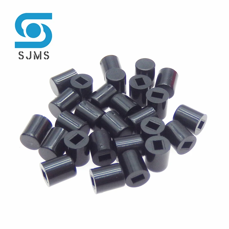 50Pcs A06 Switch Cap Tactile Push Button Switch Cap 6*7mm Applies to 8.5x8.5 8x8 7x7 5.8x5.8 Self-Locking Switch Button Caps Hat