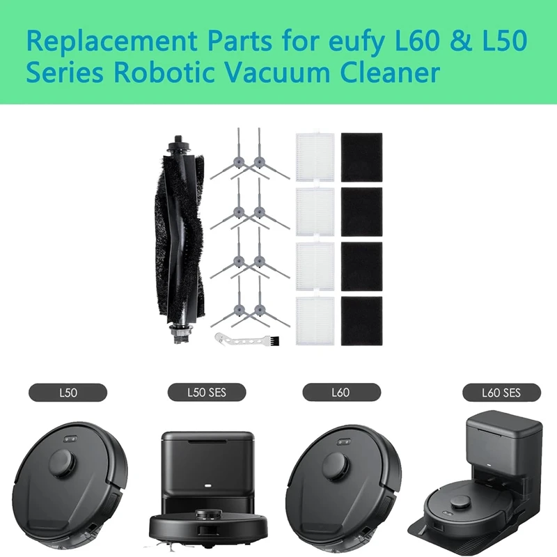 Brosse latérale principale pour aspirateur robot, filtre Hepa, pièces de rechange, accessoires pour wald fy L60, SES, L50, SES