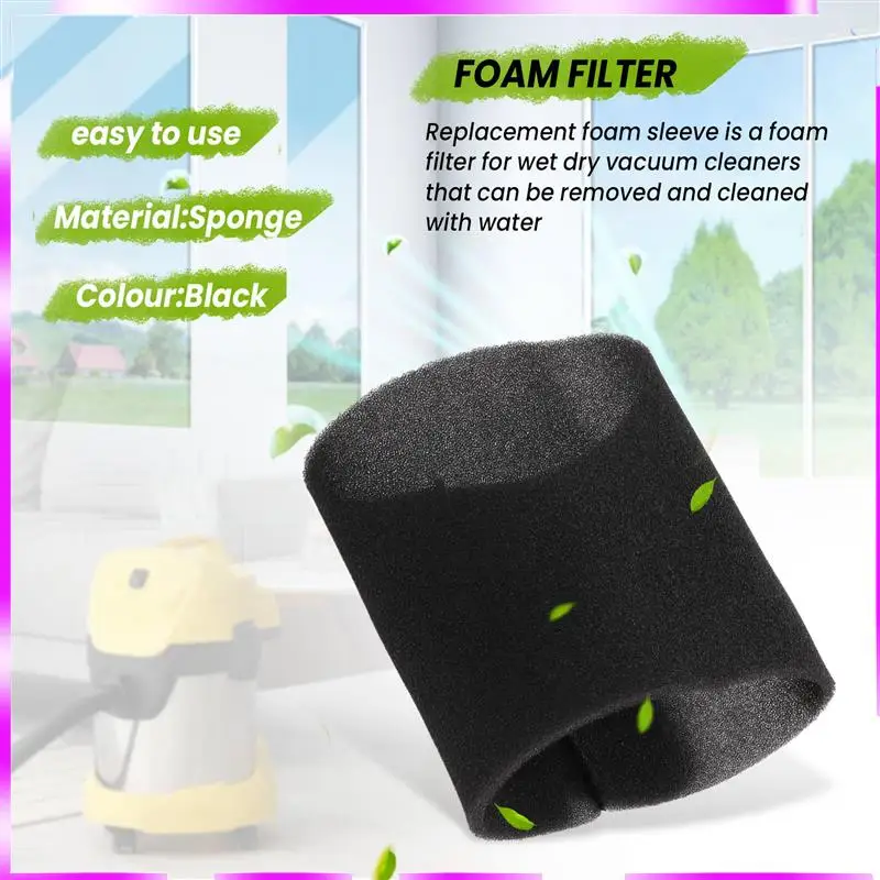 N98R 2 個ウェットおよびドライフォームフィルターケルヒャー WD NT シリーズアクセサリー MV1/WD1 /WD2 WD3 2.683-016.0