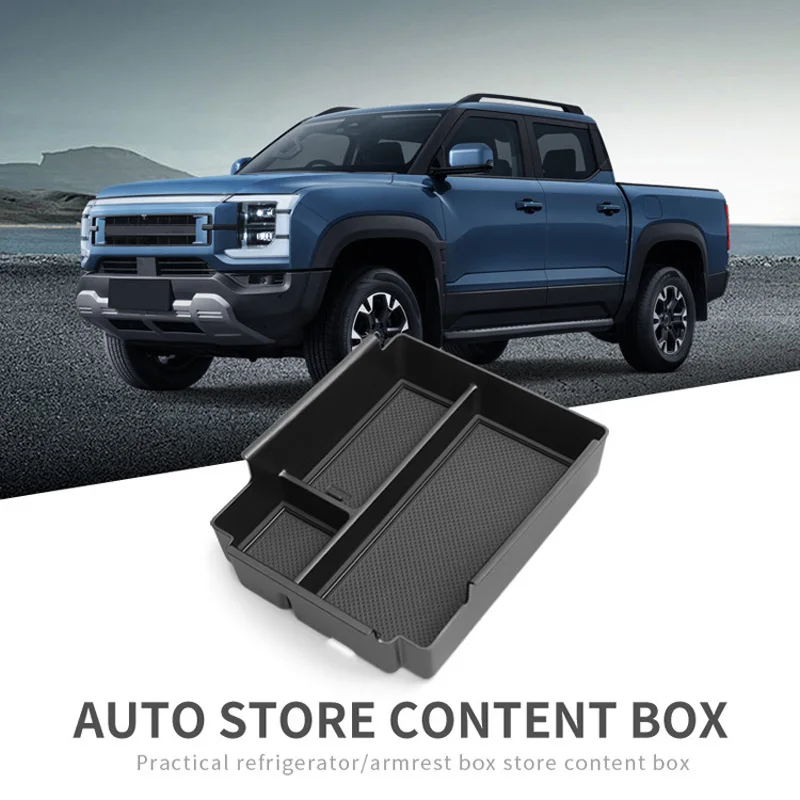 

For BYD Shark 6 2024 2025 Central Armrest Storage Box Console Secondary Pallet Classification of Goods Tidy Up Car Accessories