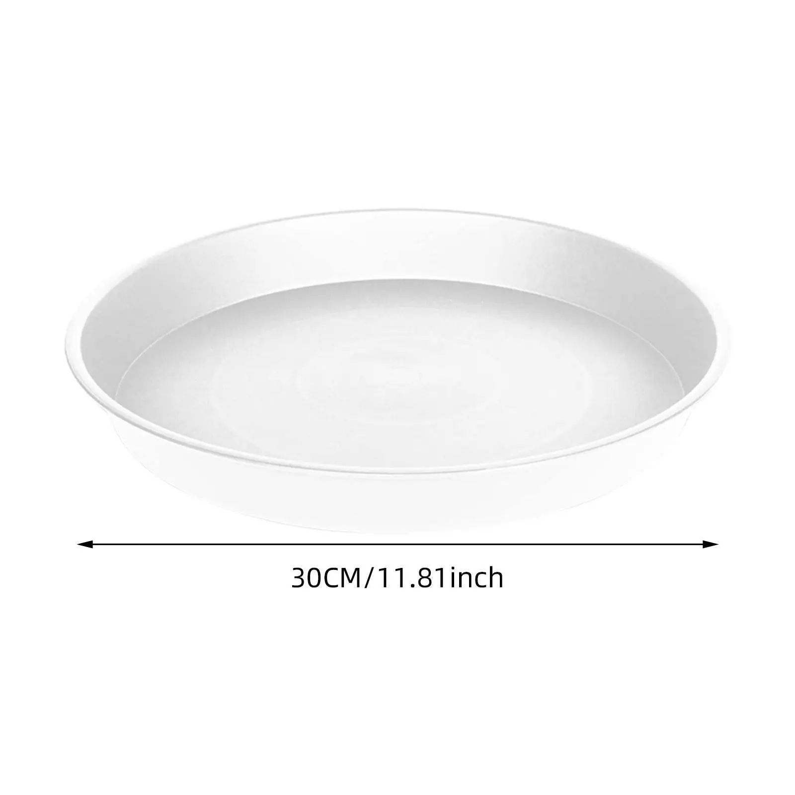 Round Plant Saucer 11.81 Inch Flower Pot Tray Plastic Planter Holder for Indoor Outdoor Garden Use