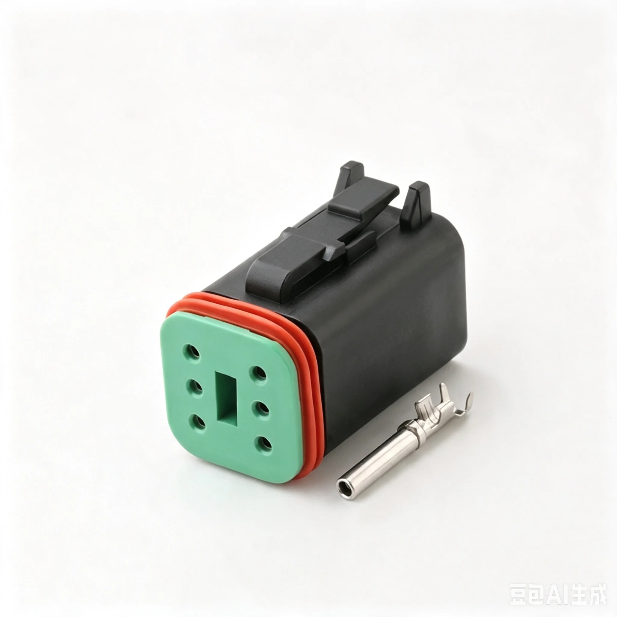 6 Pin Black DT series Connector Waterproof Plug Socket DT06-6S DT04-6P DT06-6S-E005 DT04-6P-E005 For Engineering Vehicle Deutsch