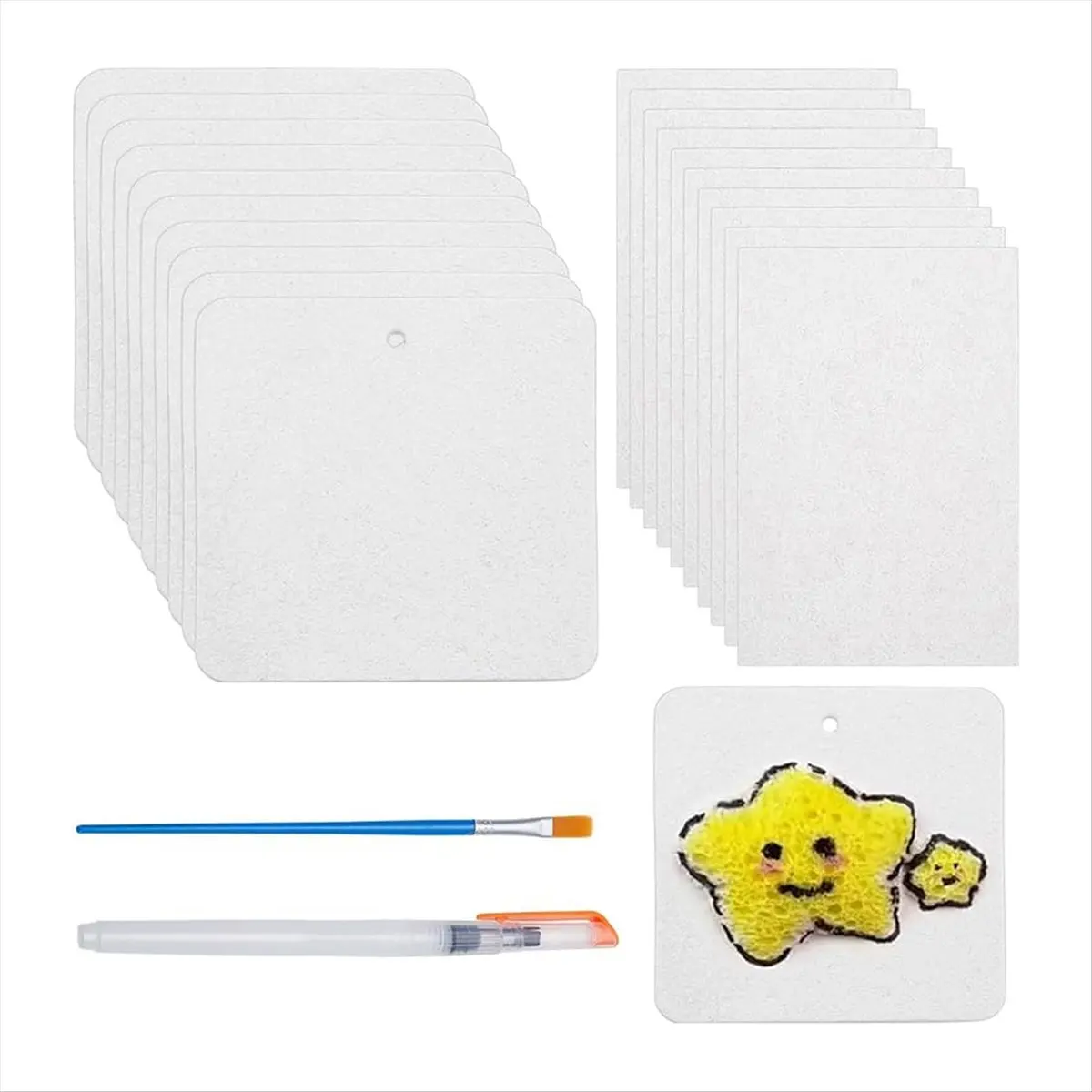 BHBL 20 Pcs Magic Foam Texture Paper 3D Drawing Magic Canvas Sponge for Acrylics Painting DIY 3D Art Drawing Paper Crafts