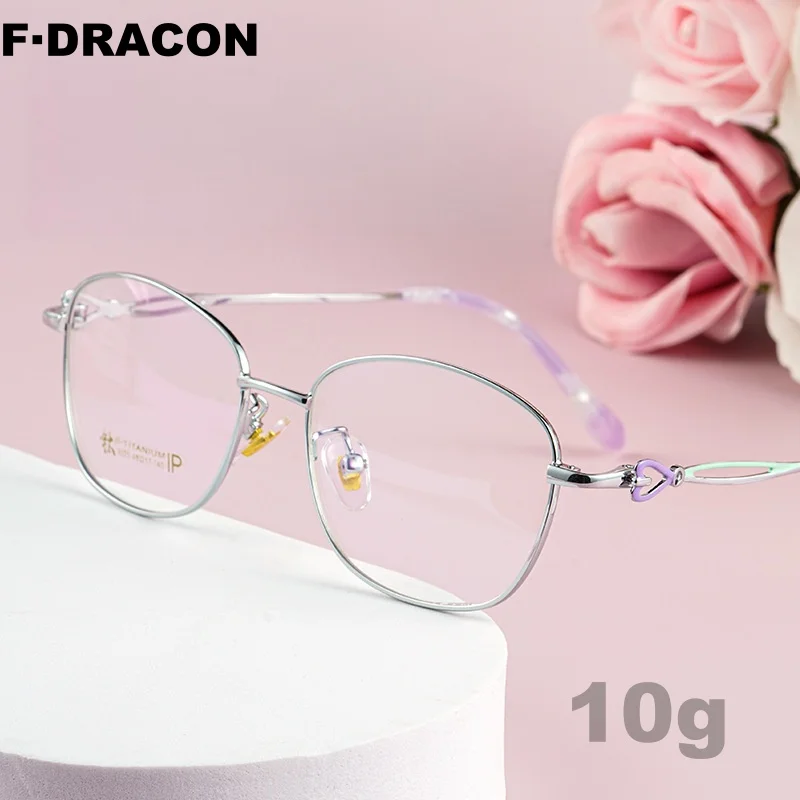 

Retro Metal Eyeglass Frame Elliptical Small Frame Women's Eyeglass Frame Height Number Optical Prescription Frame 3525X