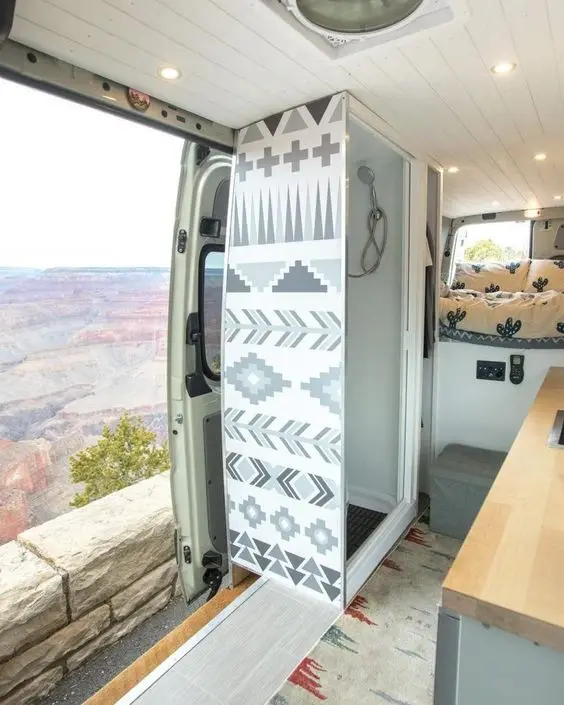Waterproof and Mildew Proof RV Shower Room Trailer RV Shower Room Wall Aluminum Honeycomb Panel Custom Camper Accessories
