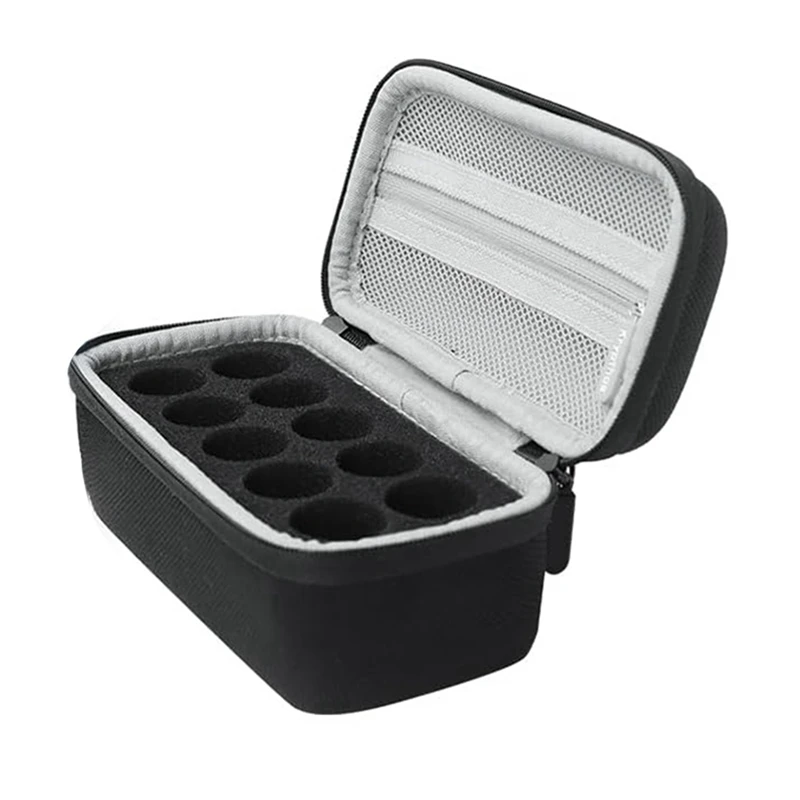 10 Slots Insulin Vial Protector Case, Insulin Vial Organizer Bag for Diabetics Standard 1ml 3ml 5ml and 10ml Vials-A75P
