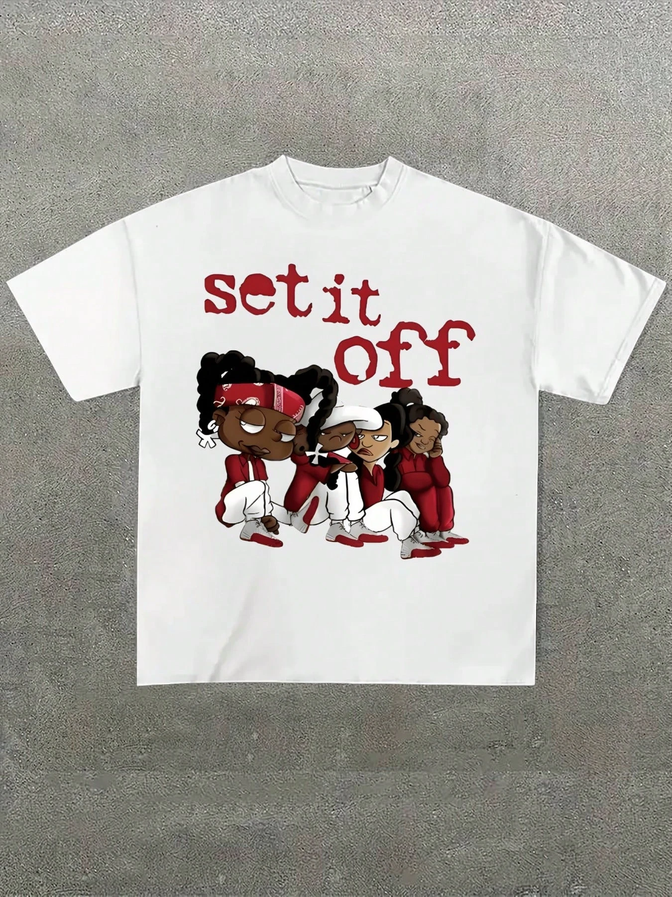 نابضة بالحياة ساوث بارك مستوحاة القطن الأسود تي شيرت لينة وعادية 220gsm نمط تي شيرت مطبوع الرجال تي شيرت