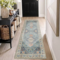 VIKAMA Bohemian Style Kitchen Long Carpet Large Area Rug Soft Waterproof Living Room Bedroom Entrance Floor Mat Home Decoration