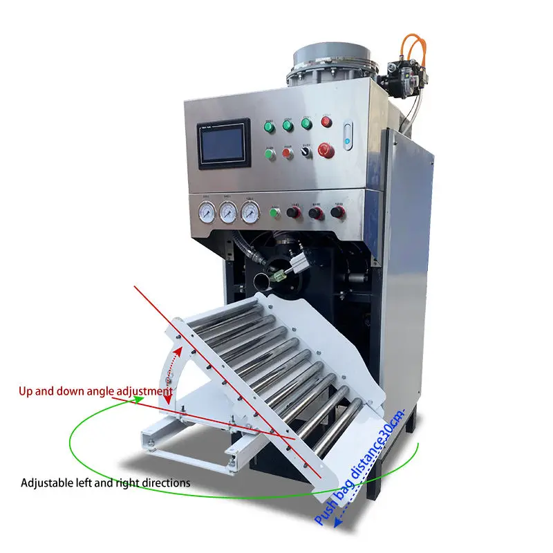 10kg 25kg 50kg Automatic Cement Flour Valve Mouth Bag Filling Packing Machine Calcium Carbonate with PLC Control Panel