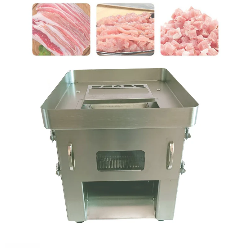 

850W Drawer Meat Slicer Commercial meat cutter dicing machine Fully automatic Toolless replacement blade meat cutter machine