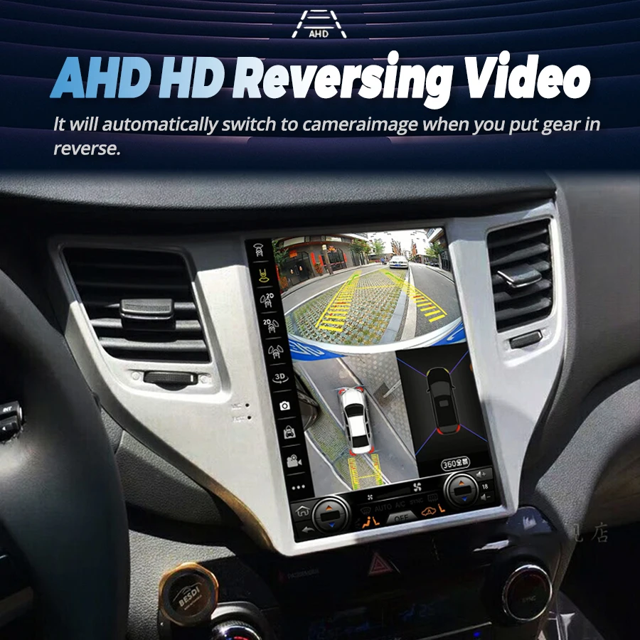 9.7inch Android 14 Vertical Screen For Hyundai Tucson 2017 2016 Car Radio Multimedia Video Player DSP GPS Navigation 2Din Stereo