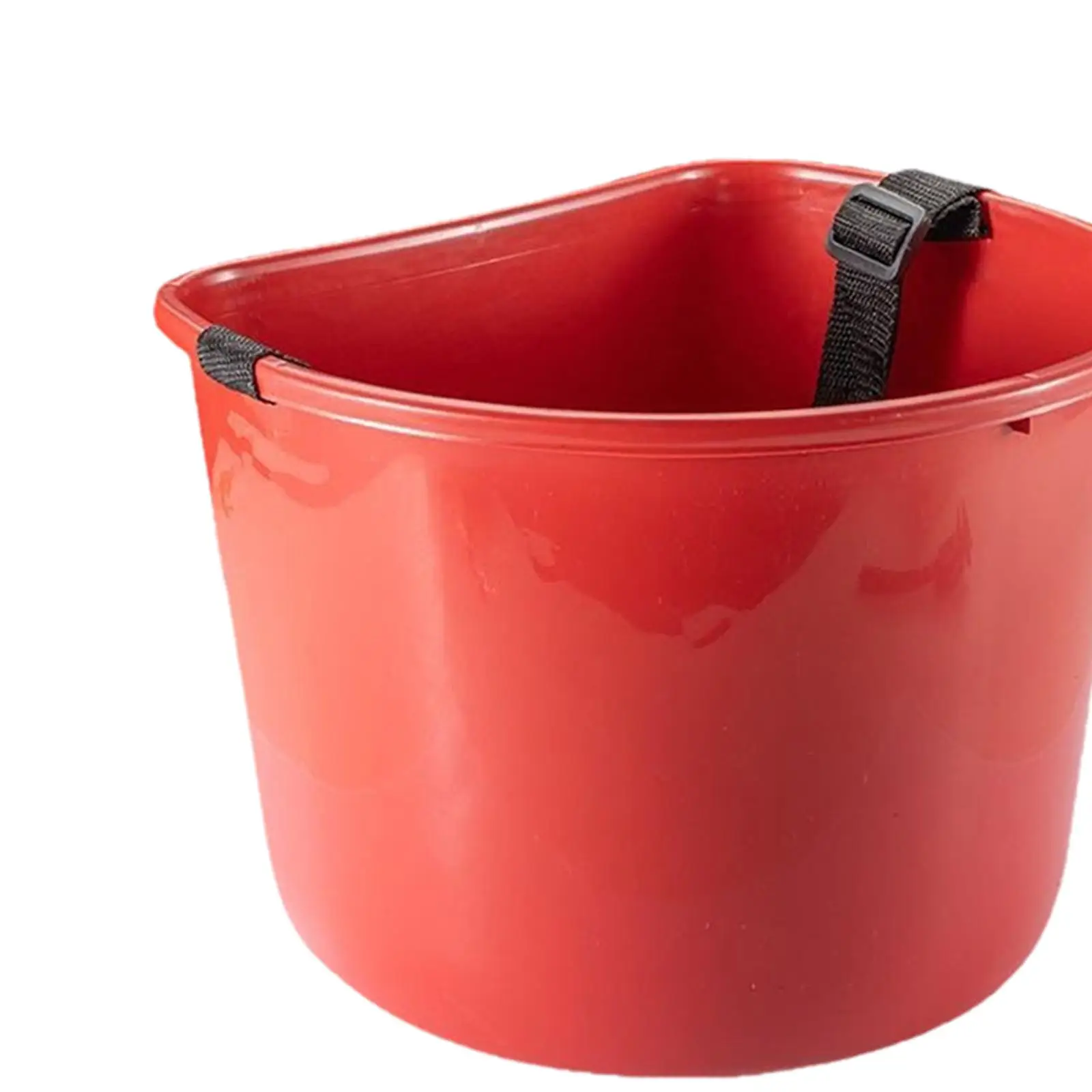 Plastic Fruit Harvest Basket Spacious Collection Pail Gardening Tool with Strap for Lawn Vegetable Picking