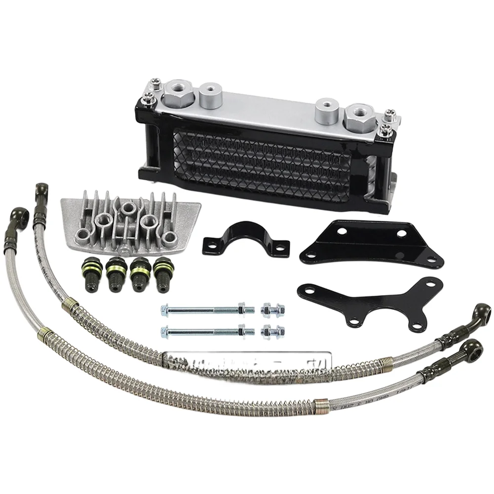 Aluminum Oil Cooler Radiator Kit for 50 110cc Monkey Bike Off Road Motorcycle Quick Fit Installation For Aftermarket Upgrades