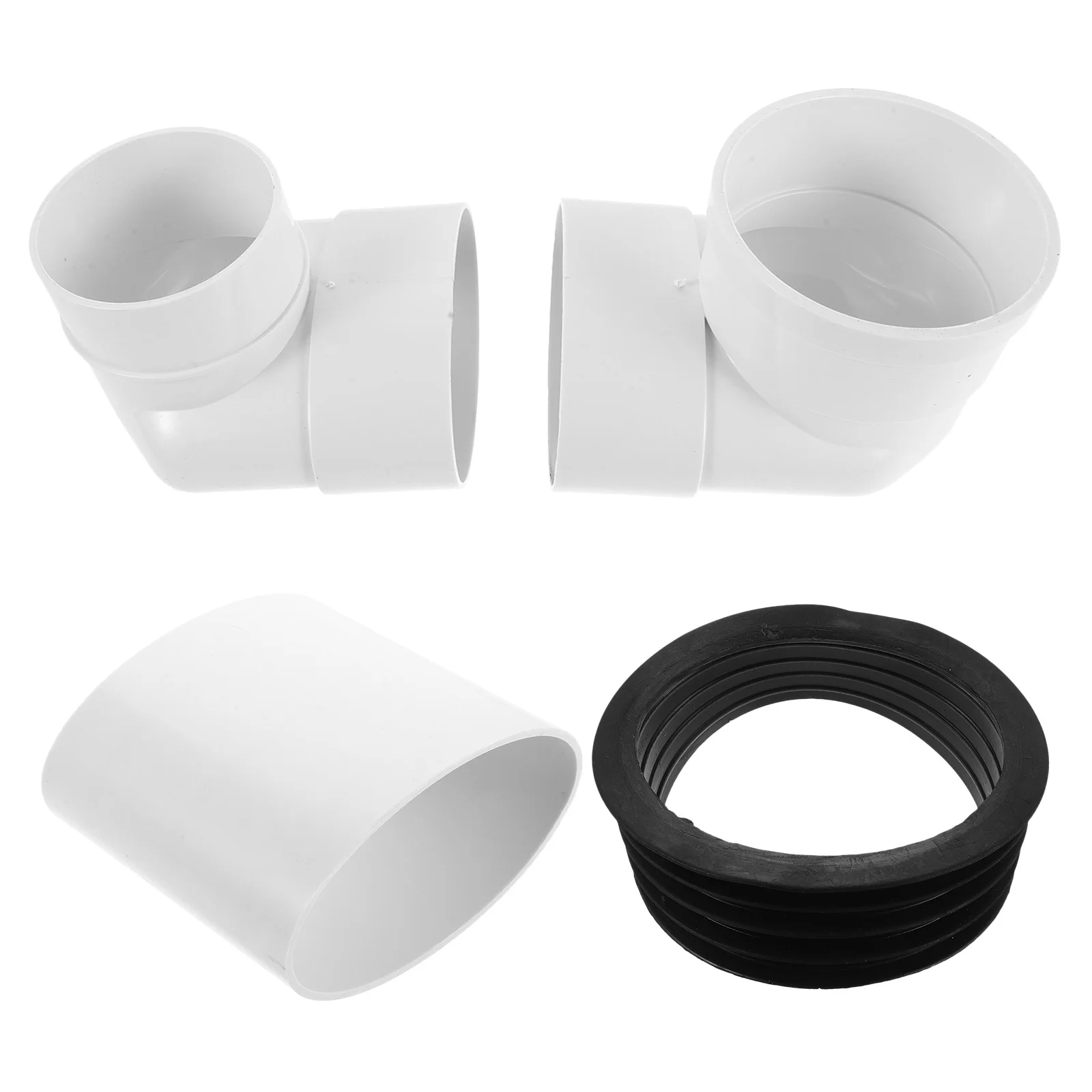 

1 set 1 Set Toilet Shifter Flange Pvc Offset Drainage Connector For Waste Pipe Extension Universal Toilet Repair Parts Plumbing
