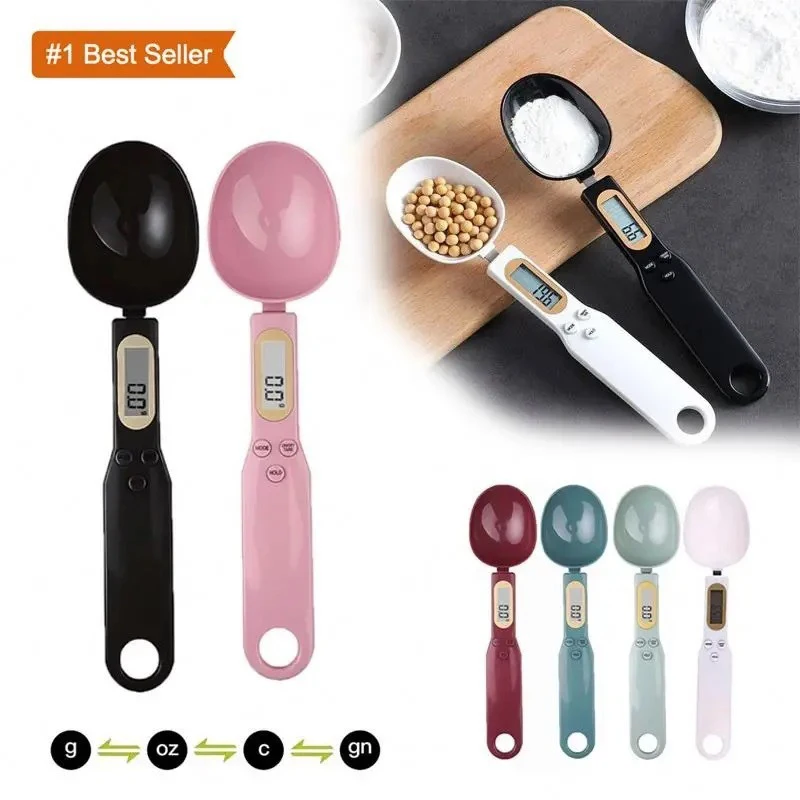 Measuring Spoon Digital & Spoon Weight 500g 0.1g LCD Electronic Kitchen Scale Food Spoon Scale for Coffee Milk Scale LS001