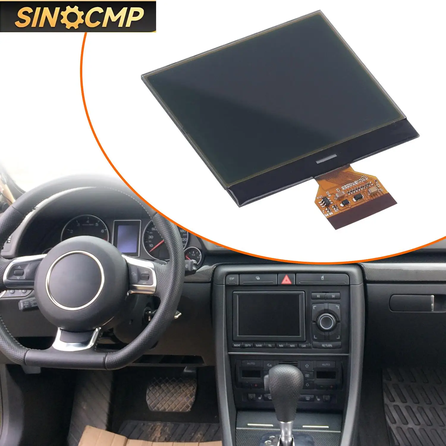 

LCD Screen Display For Audi A4 B6 B7 2002--2008 Screen Instrument Cluster Dashboard Speedometer Gauges Dash Panels Parts 1Pc