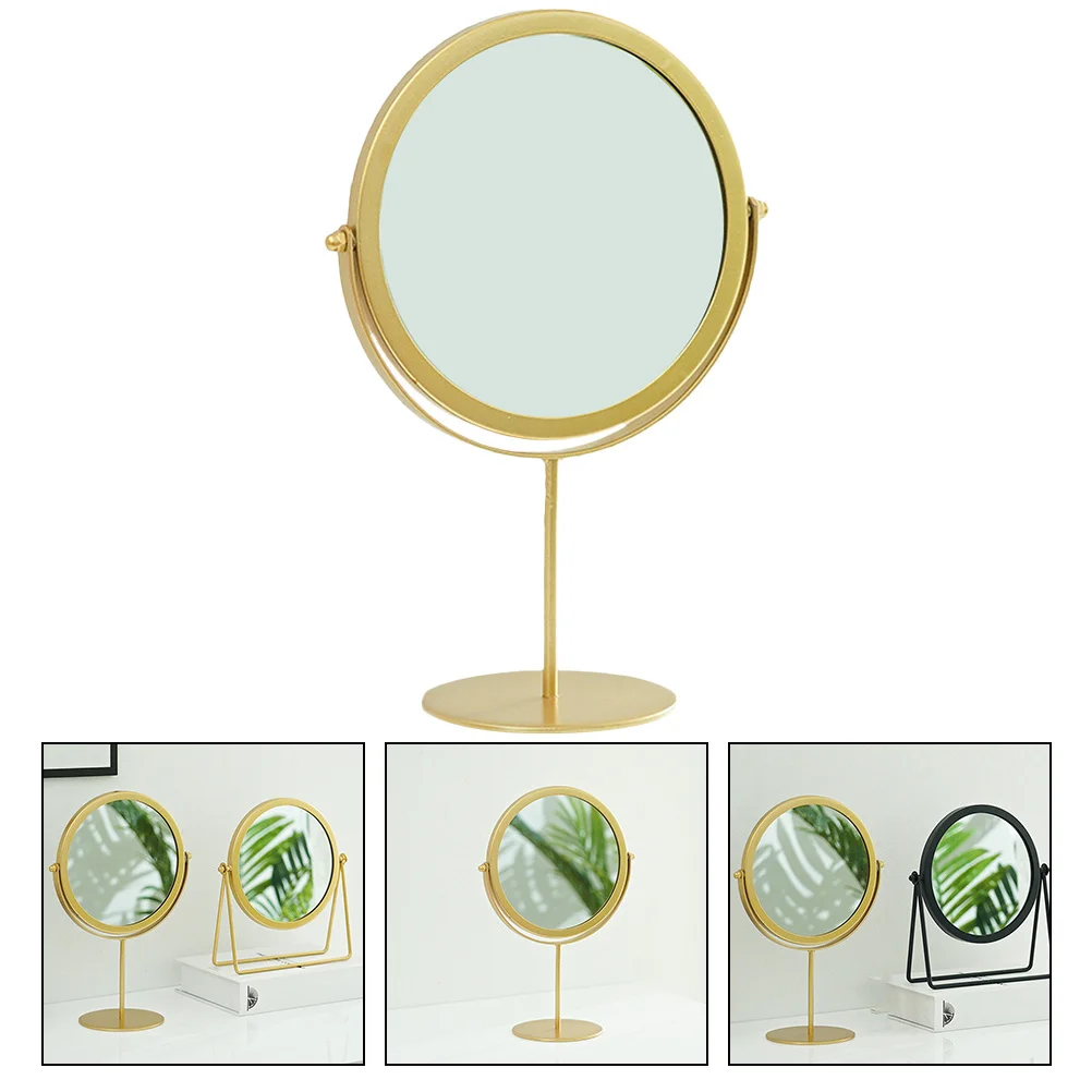 Mirror Girl Makeup Mirror Round Shaped Stable Base Design Clear Smooth Surface Unique Gift for Friends Family