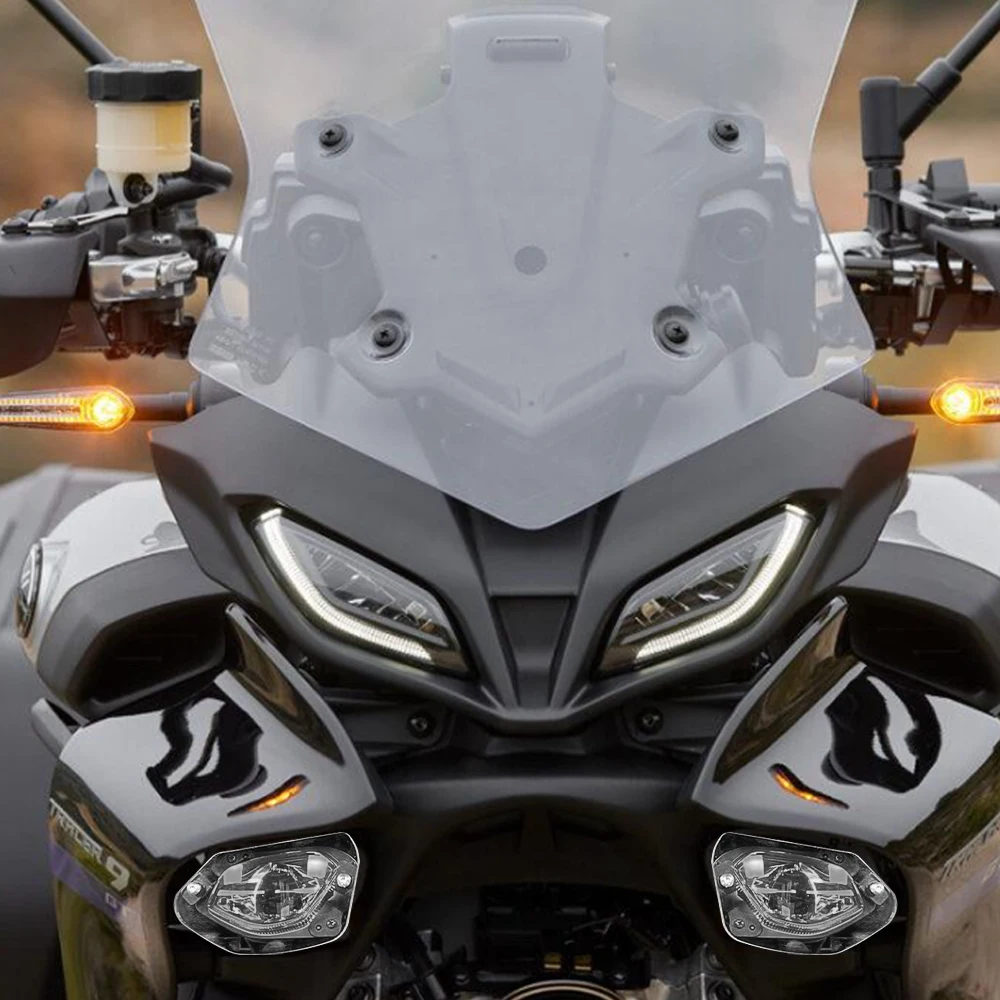 2024 2025 لياماها الراسم 9 GT الراسم 900 دراجة نارية مصبغة غطاء حماية حماية Tracer900 Tracer9 غطاء حامي المصباح