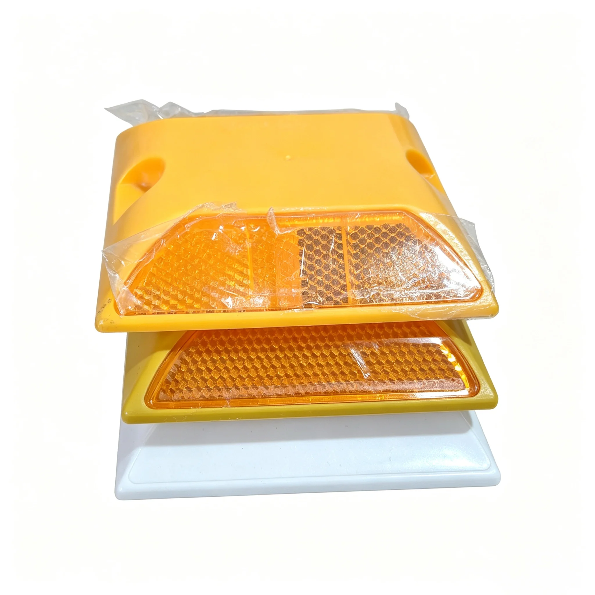 Road Reflectors Street Pavement & Asphalt Stud Markers for Bumps Sidewalks Pedestrian Crossings Freeway & Driveways
